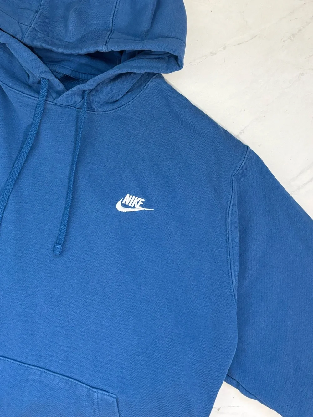 Nike Men’s XL Blue Sportswear Club Fleece Pullover Hoodie Active Loungewear